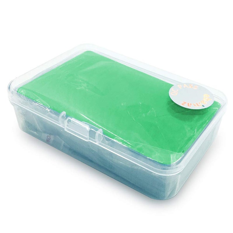 Ebamaz 100PCS Aluminum Alloy Metal Card Plate 3.4 X2.13X0.008 inch for Laser Engrave (Green, Blank,Thin) - Image 3